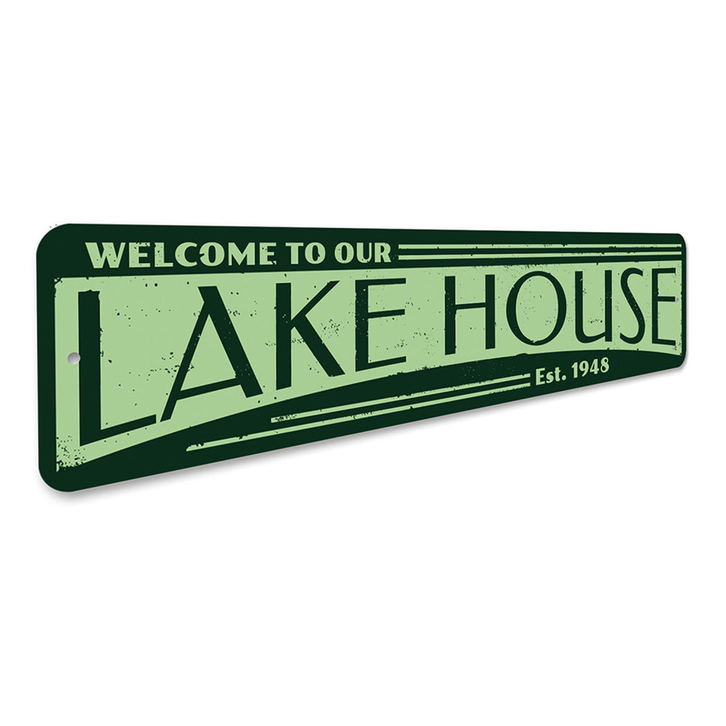 Established Date Lake House Sign