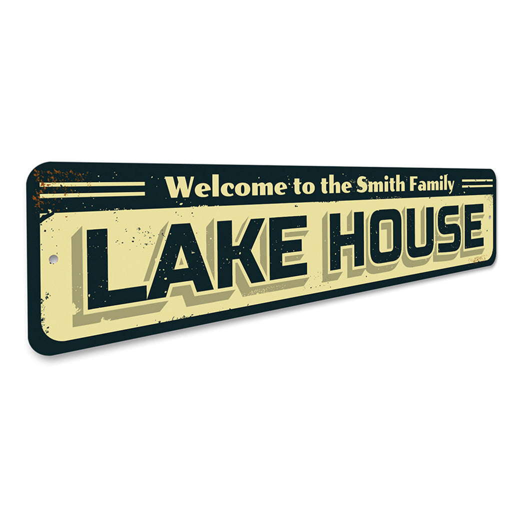 Family Lake Name Sign