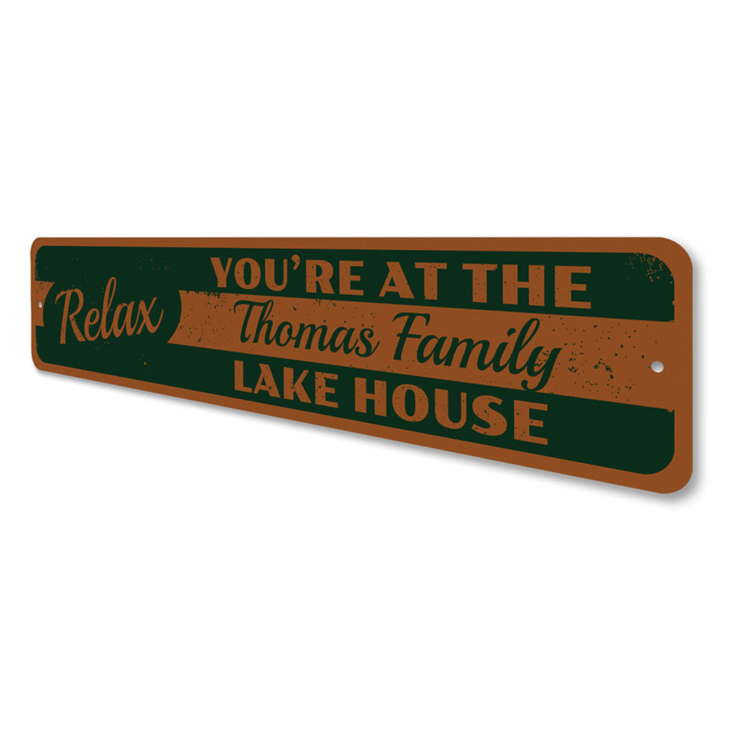 Relax Lake Sign