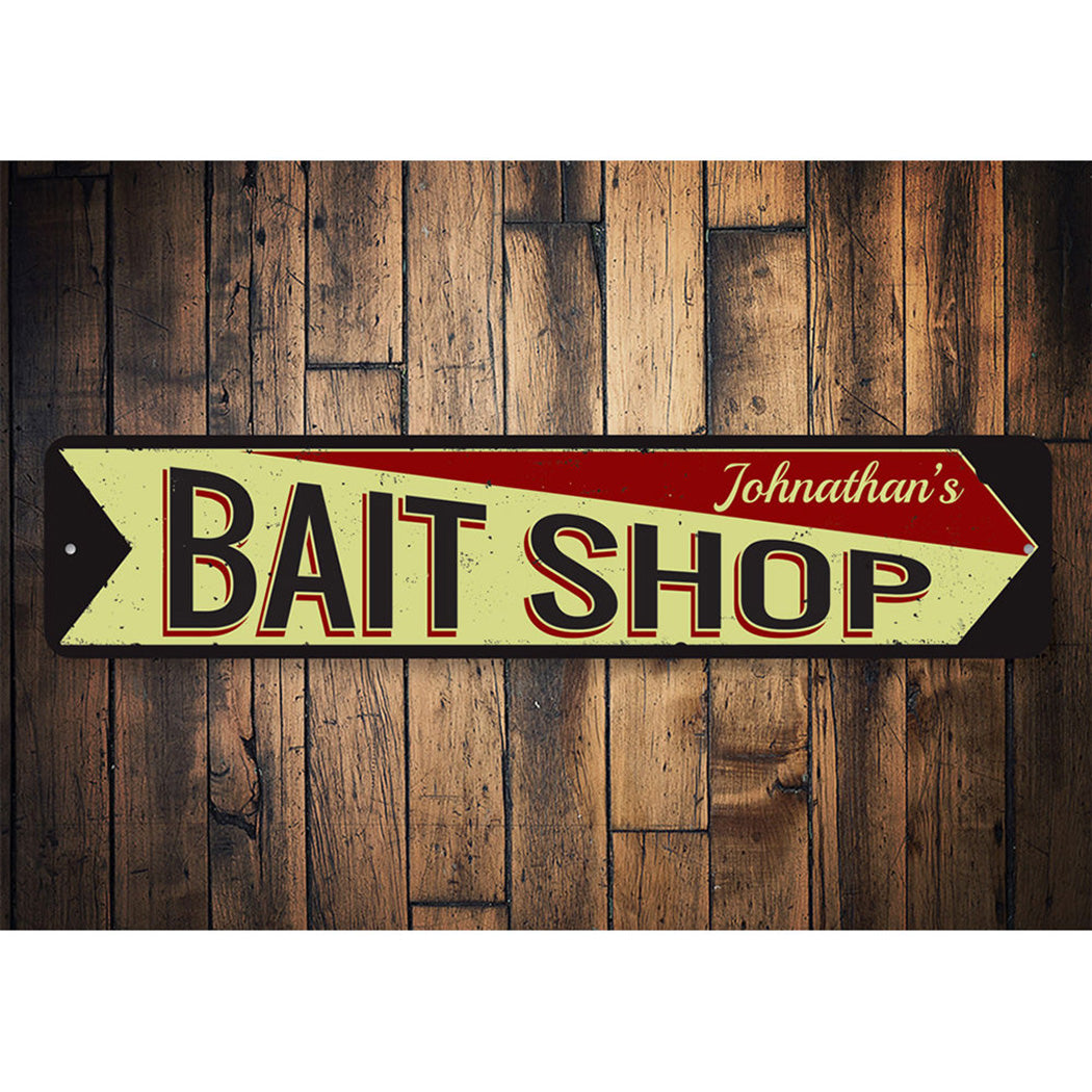 Bait Shop Arrow Sign