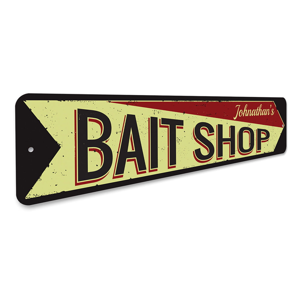 Bait Shop Arrow Sign