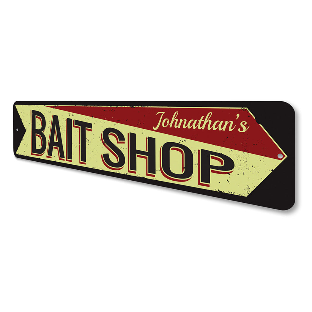 Bait Shop Arrow Sign