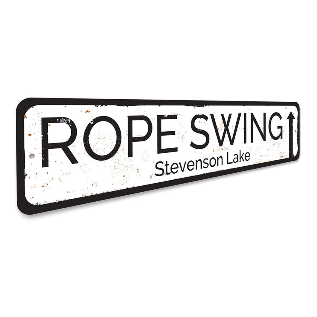 Rope Swing Sign