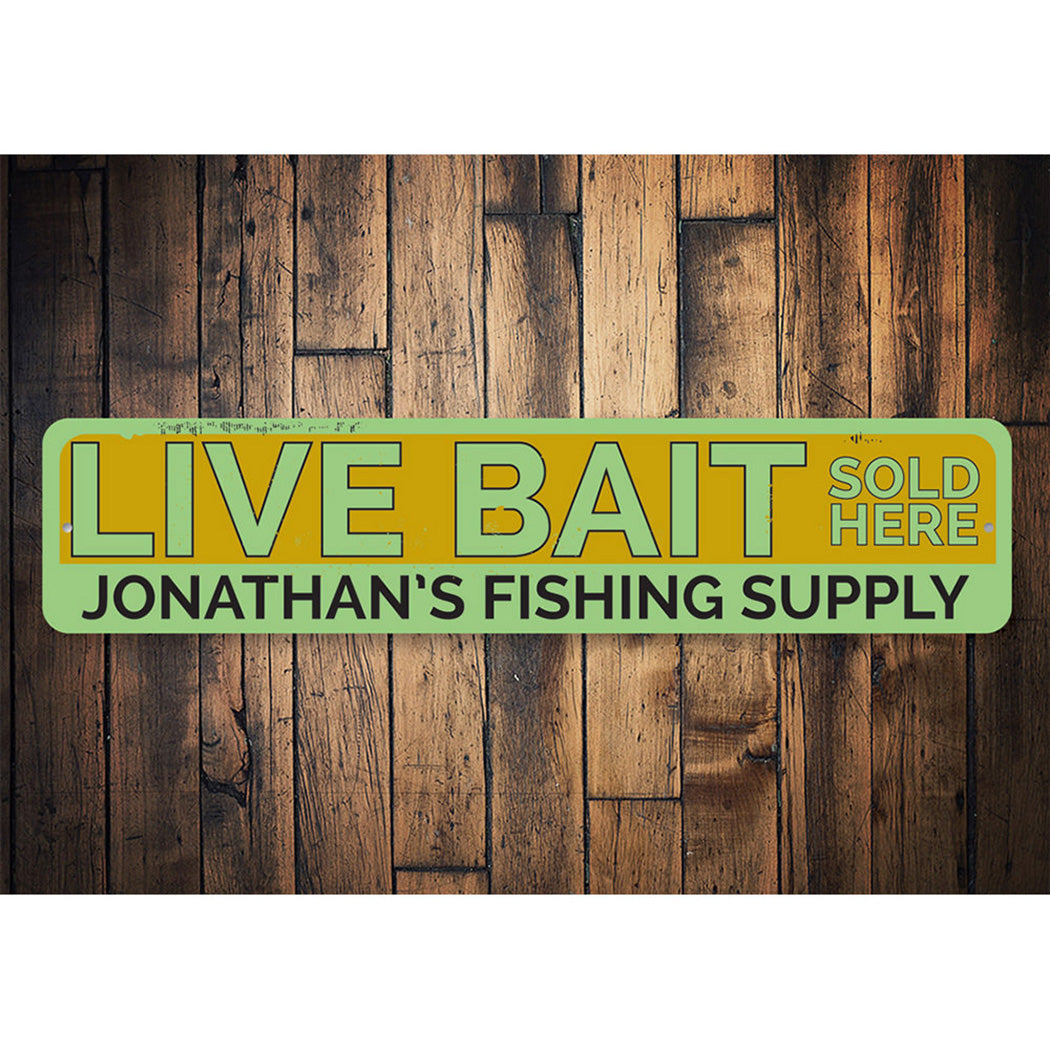 Live Bait Sign