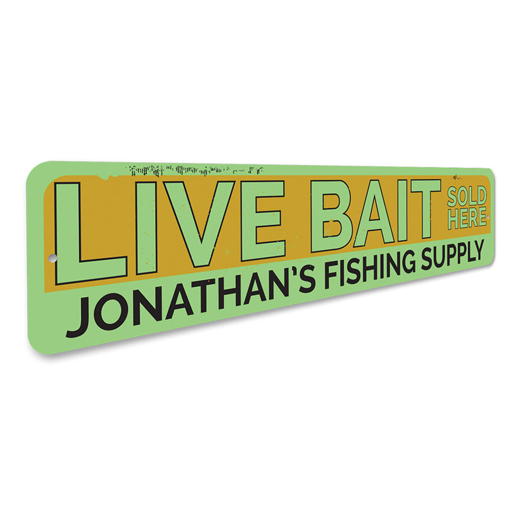 Live Bait Sign