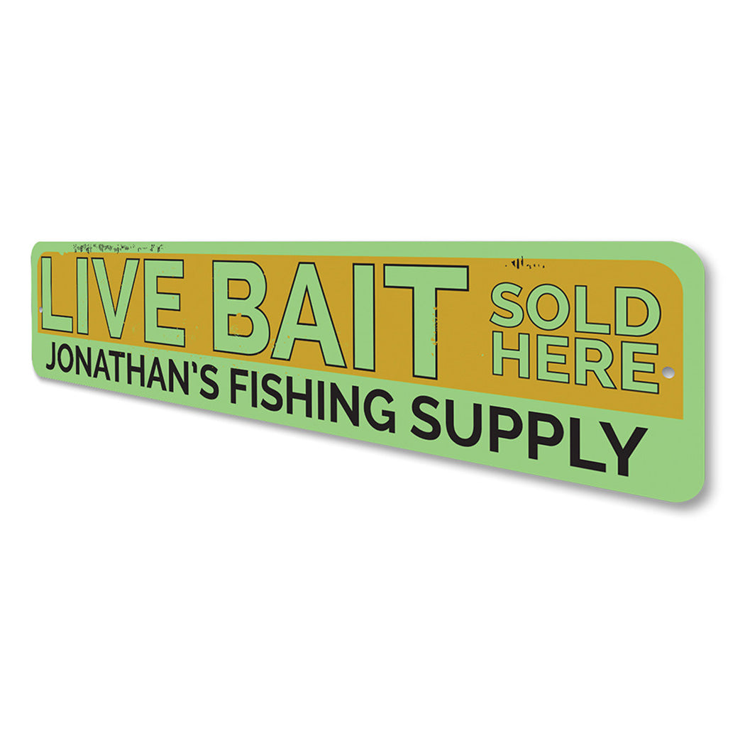 Live Bait Sign