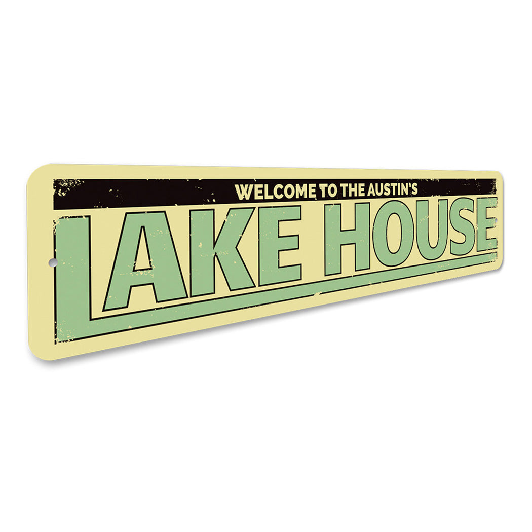 Last Name Lake House Sign