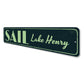 Sail Lake Name Sign
