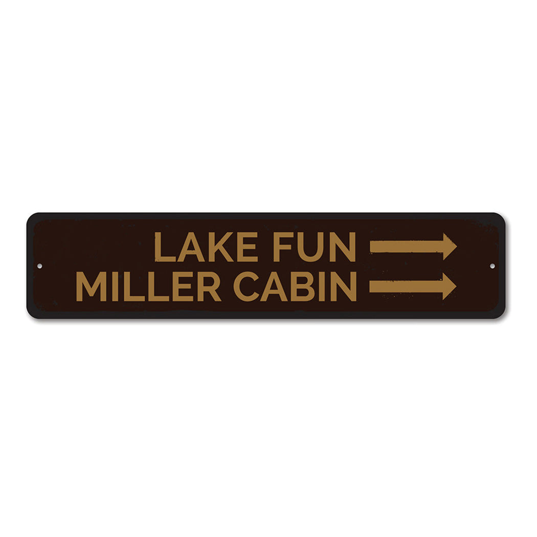 Lake Fun Metal Sign