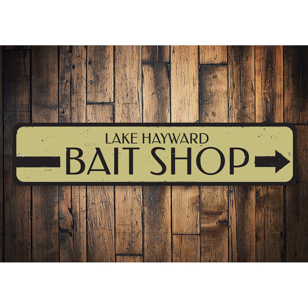 Bait Shop Directional Sign