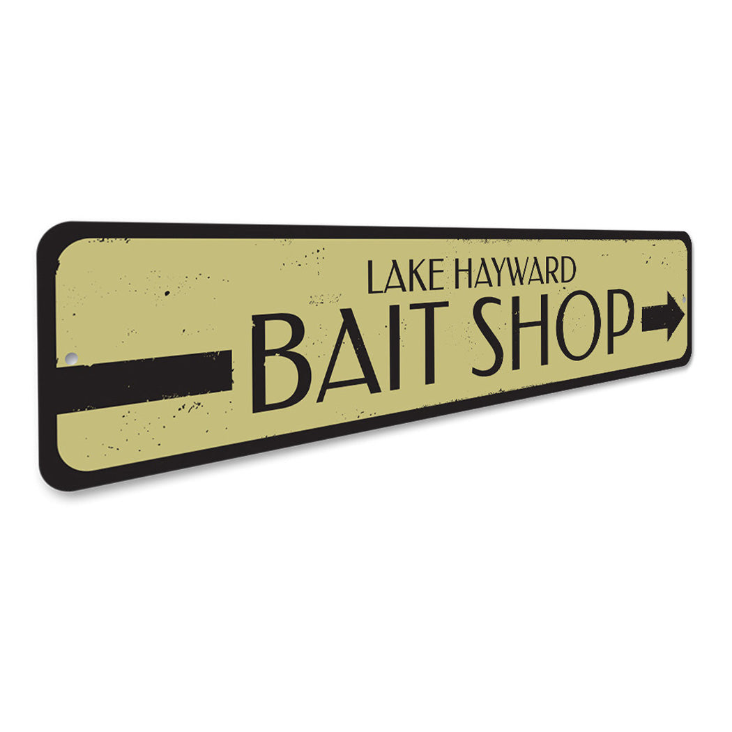 Bait Shop Directional Sign