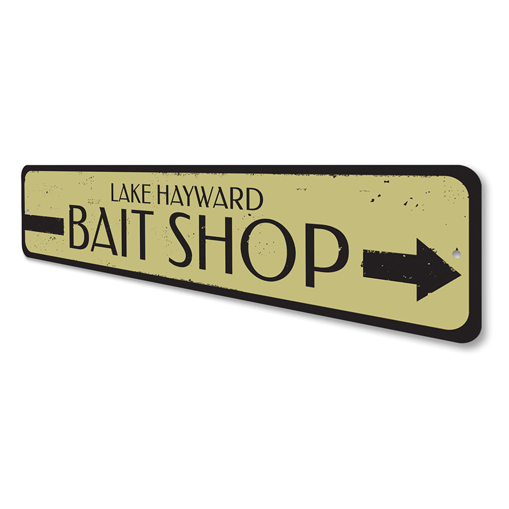 Bait Shop Directional Sign