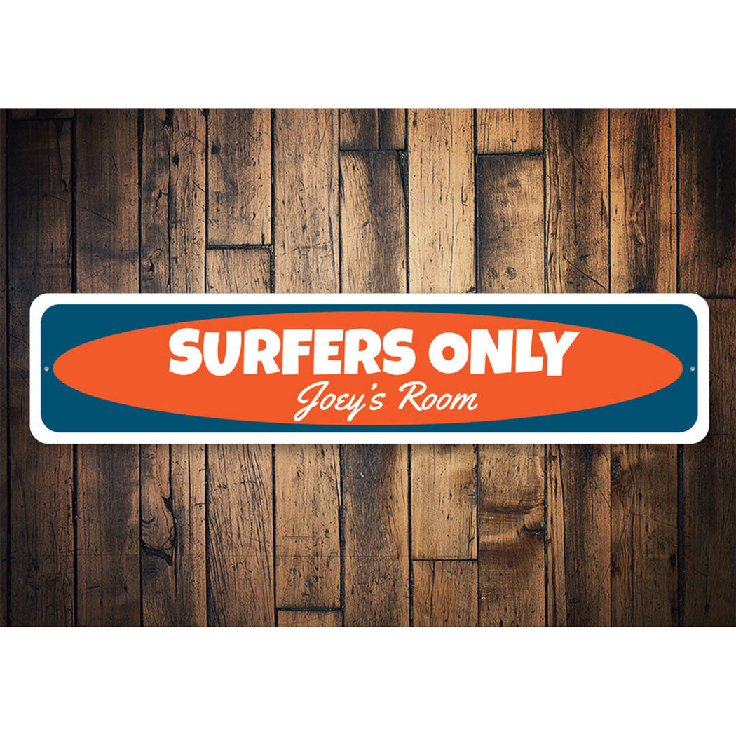 Kids Room Surfer Sign