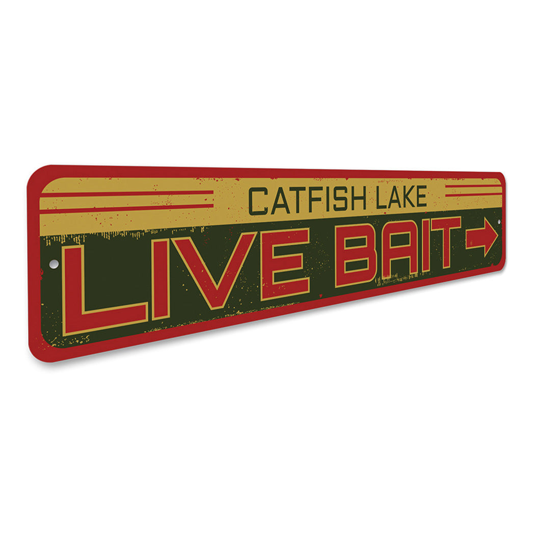 Live Bait Lake Sign