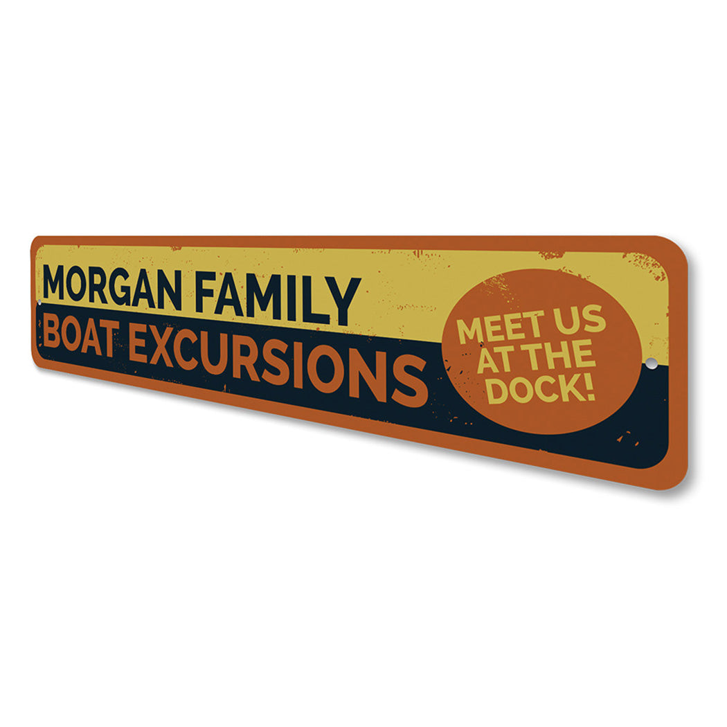 Boat Excursions sign