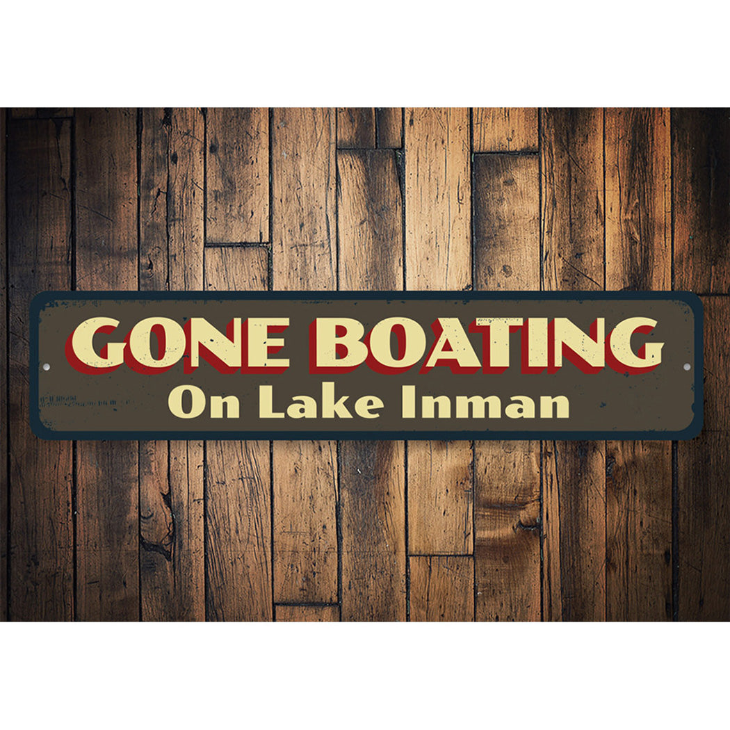 Gone Boating Sign