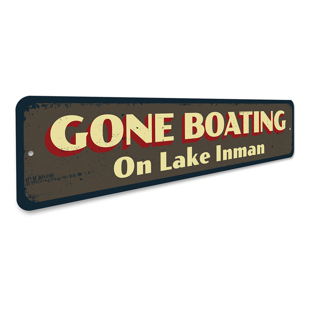 Gone Boating Sign