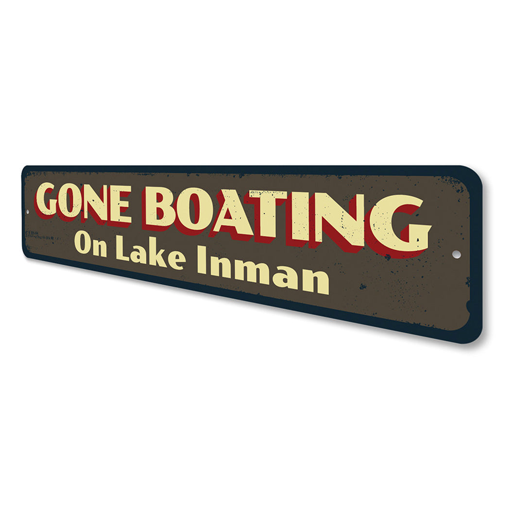 Gone Boating Sign