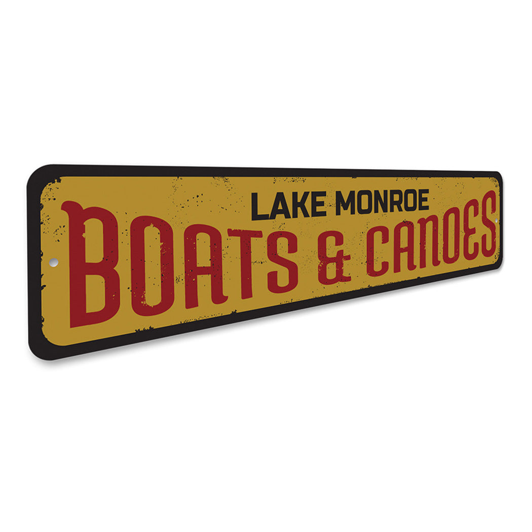 Boats & Canoes Sign