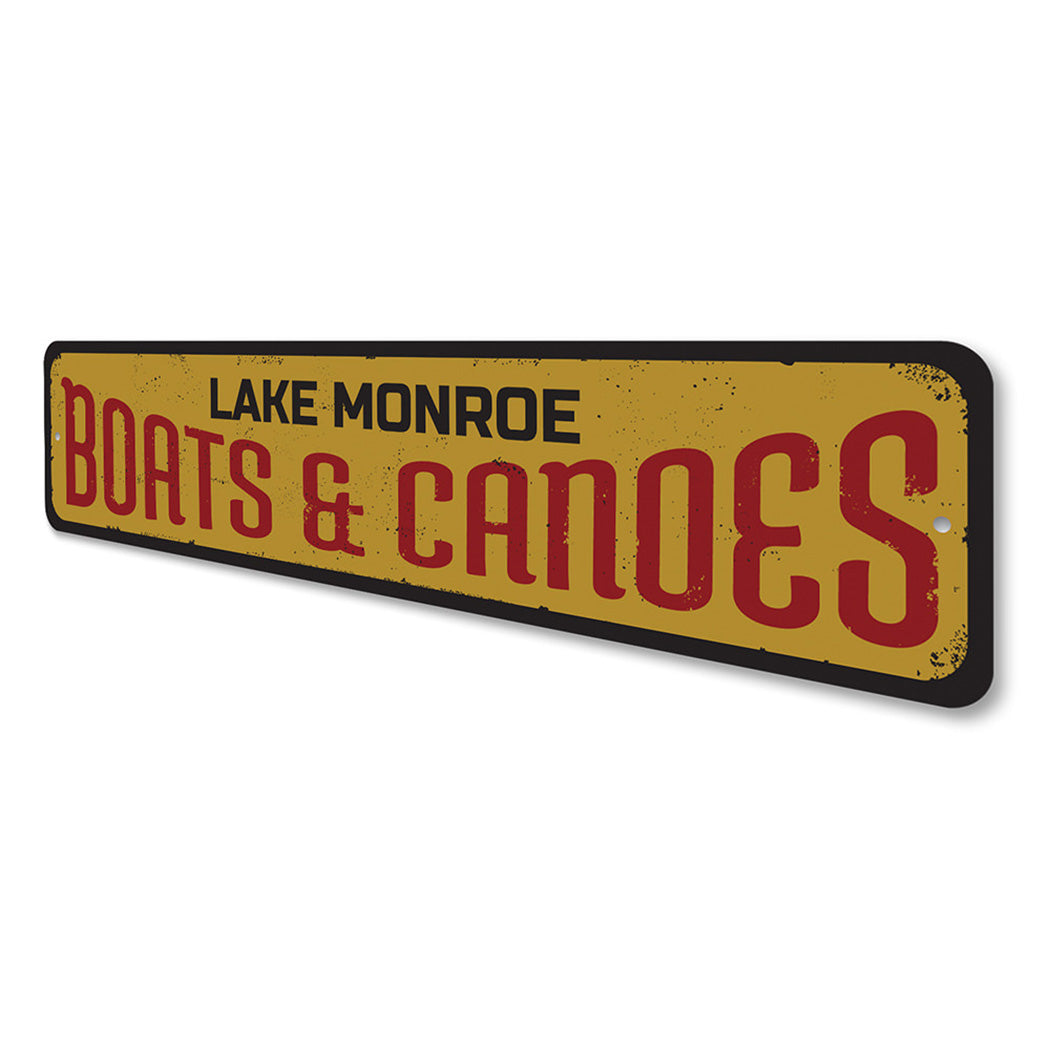 Boats & Canoes Sign