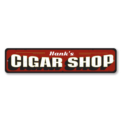 Cigar Shop Metal Sign