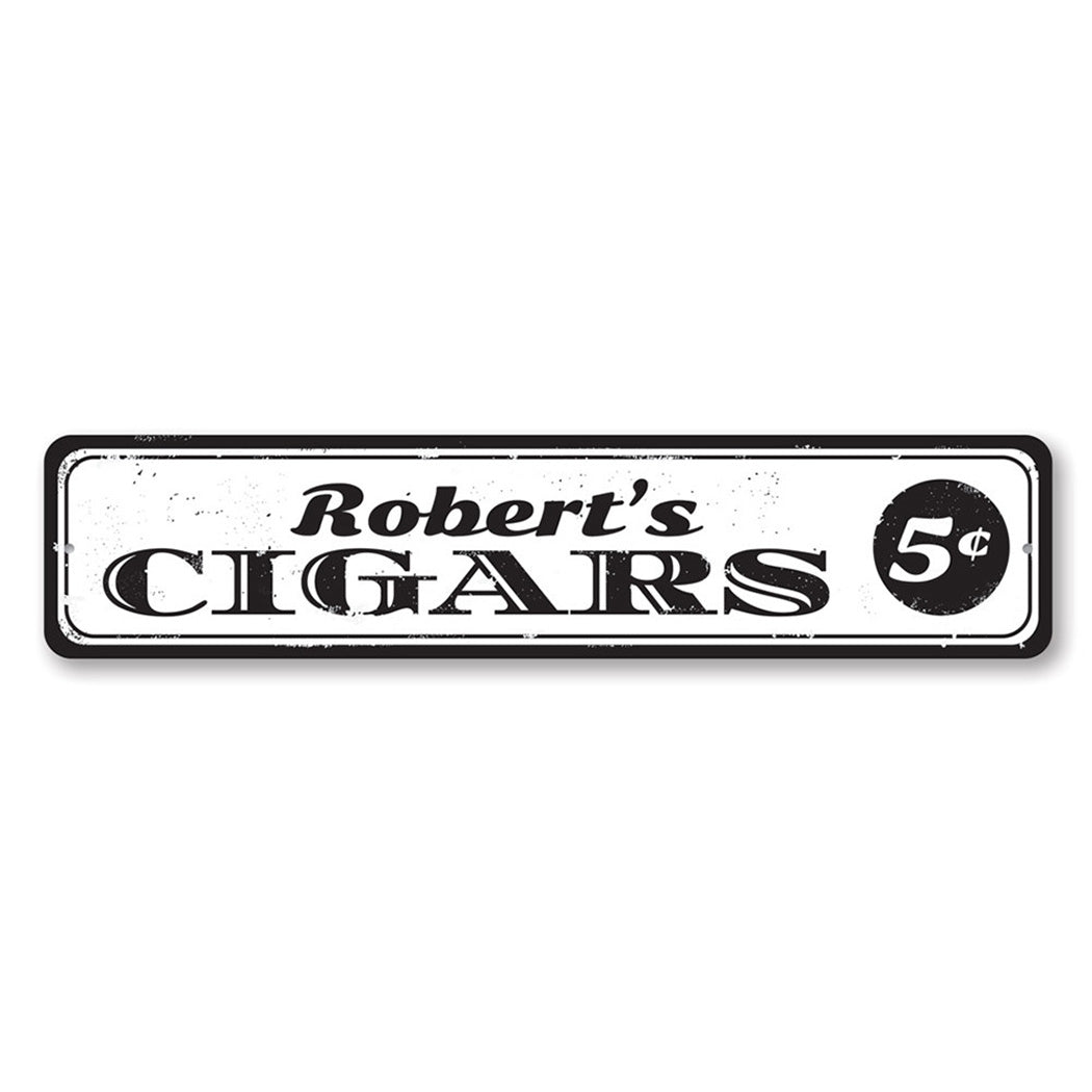 5 Cent Cigars Metal Sign