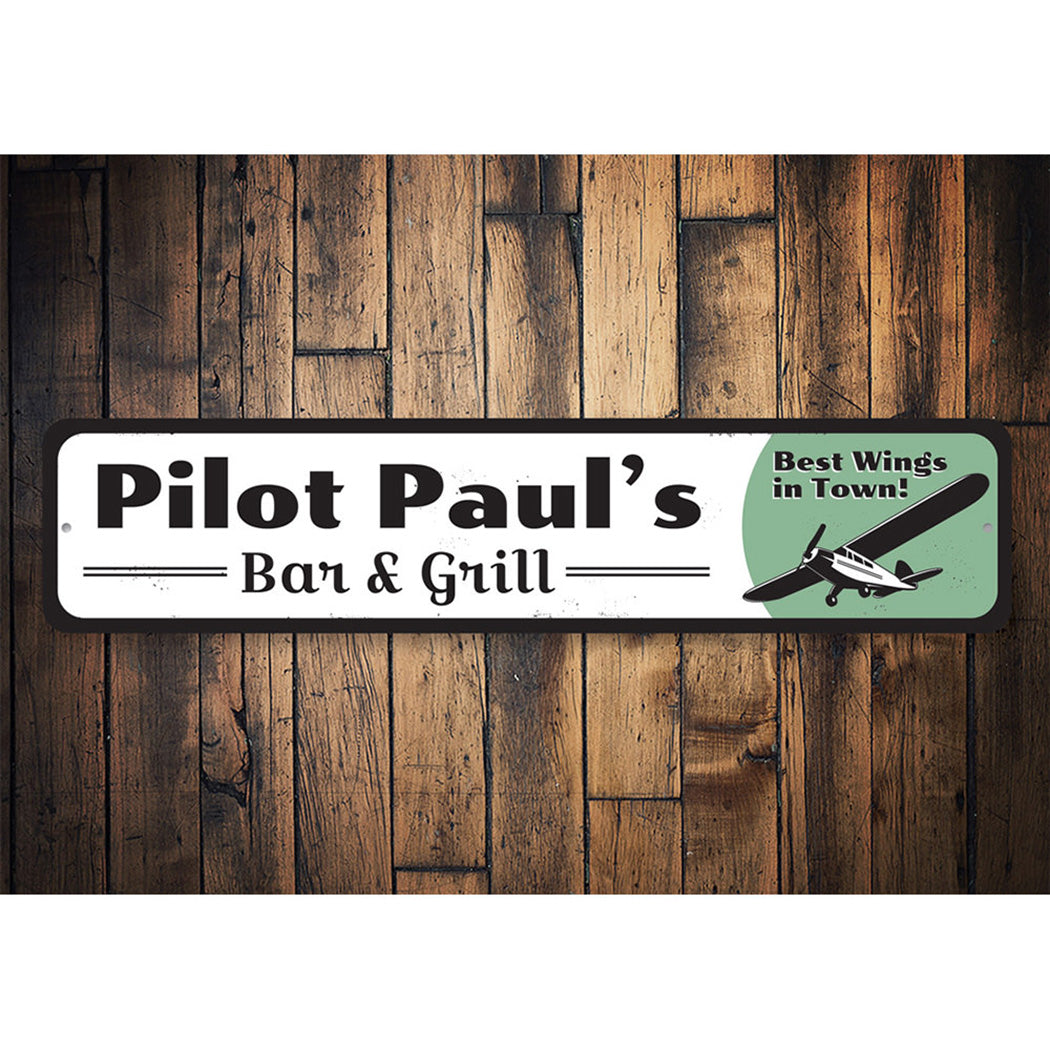 Pilot Bar & Grill Sign