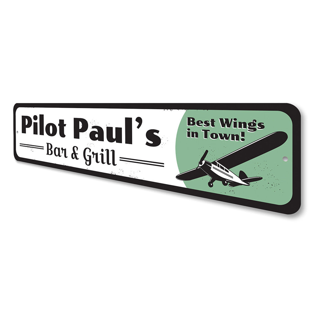 Pilot Bar & Grill Sign