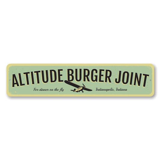 Altitude Burger Joint Metal Sign