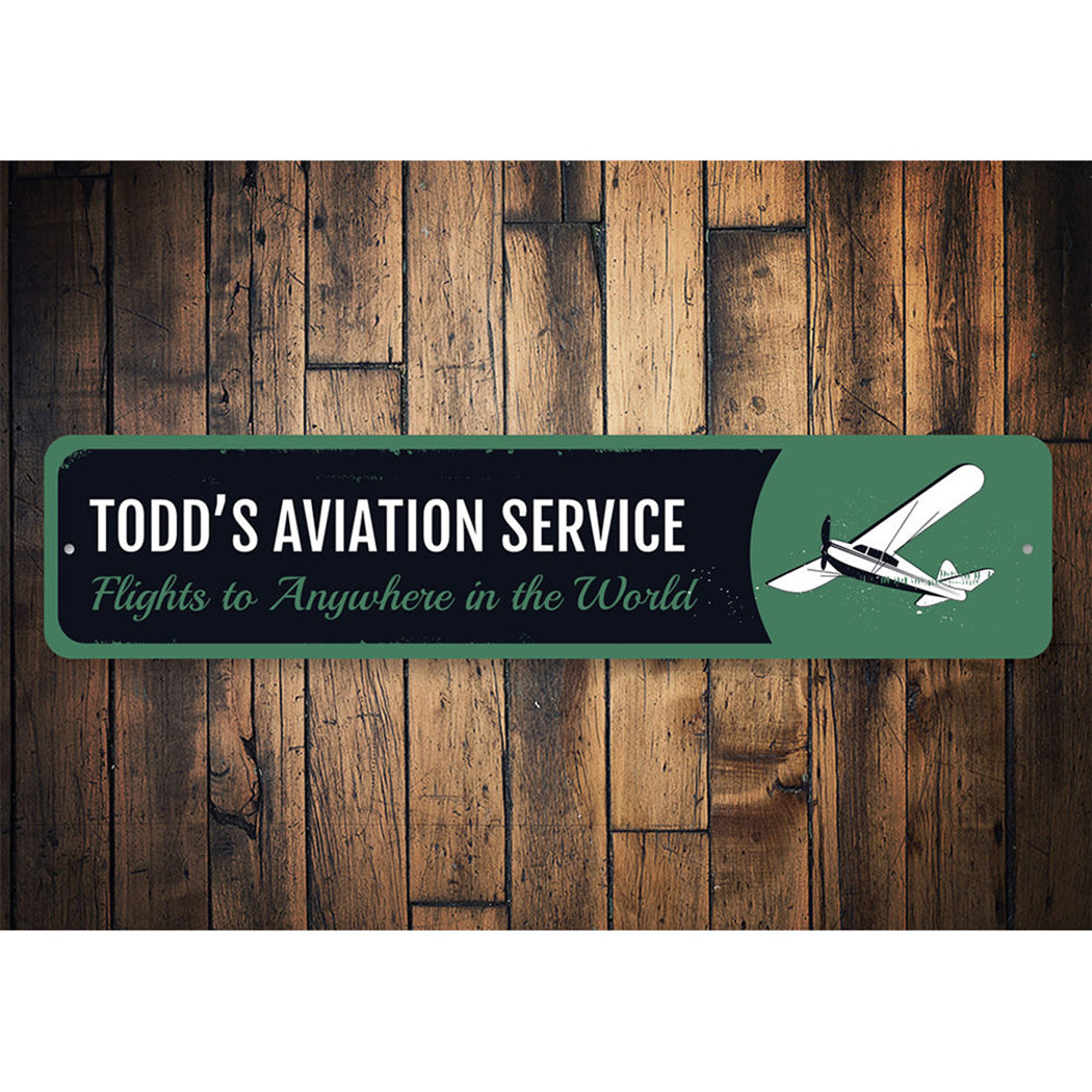 Airplane Service Sign