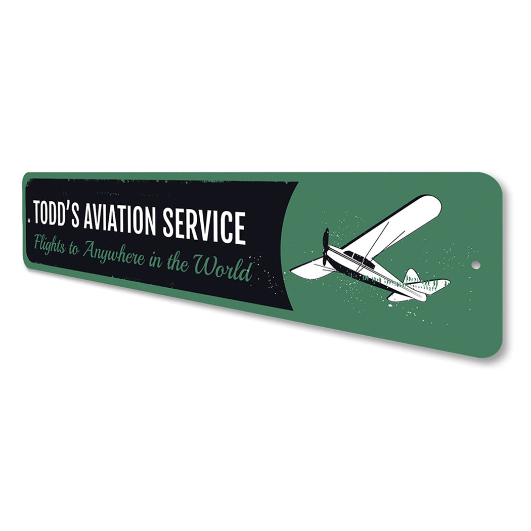 Airplane Service Sign