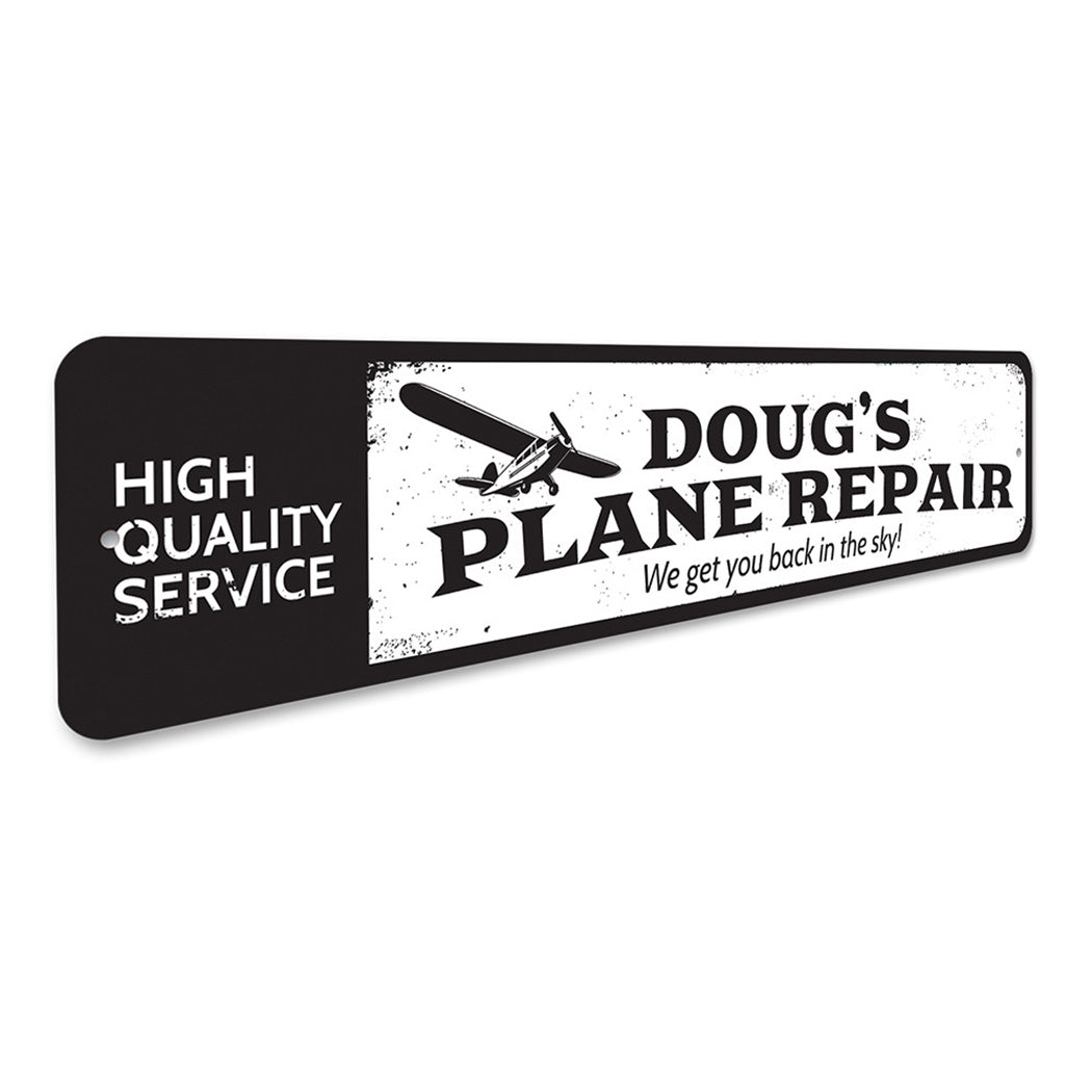 Plane Repair Sign