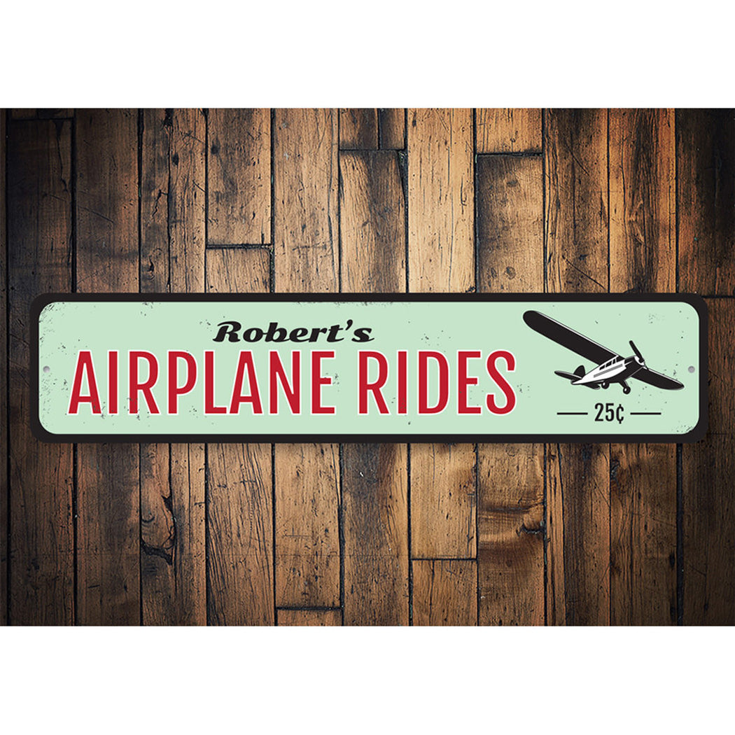 Airplane Rides Sign