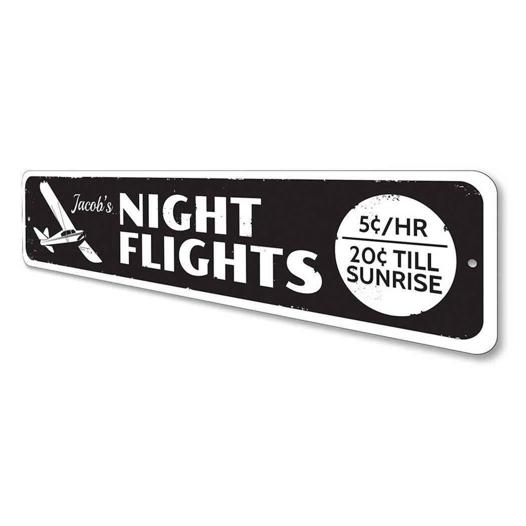Night Flights Sign