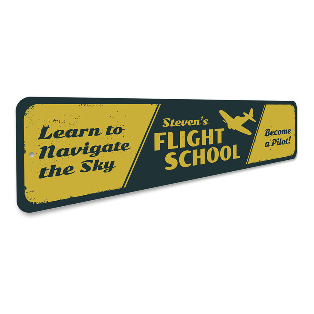 Flight School Sign