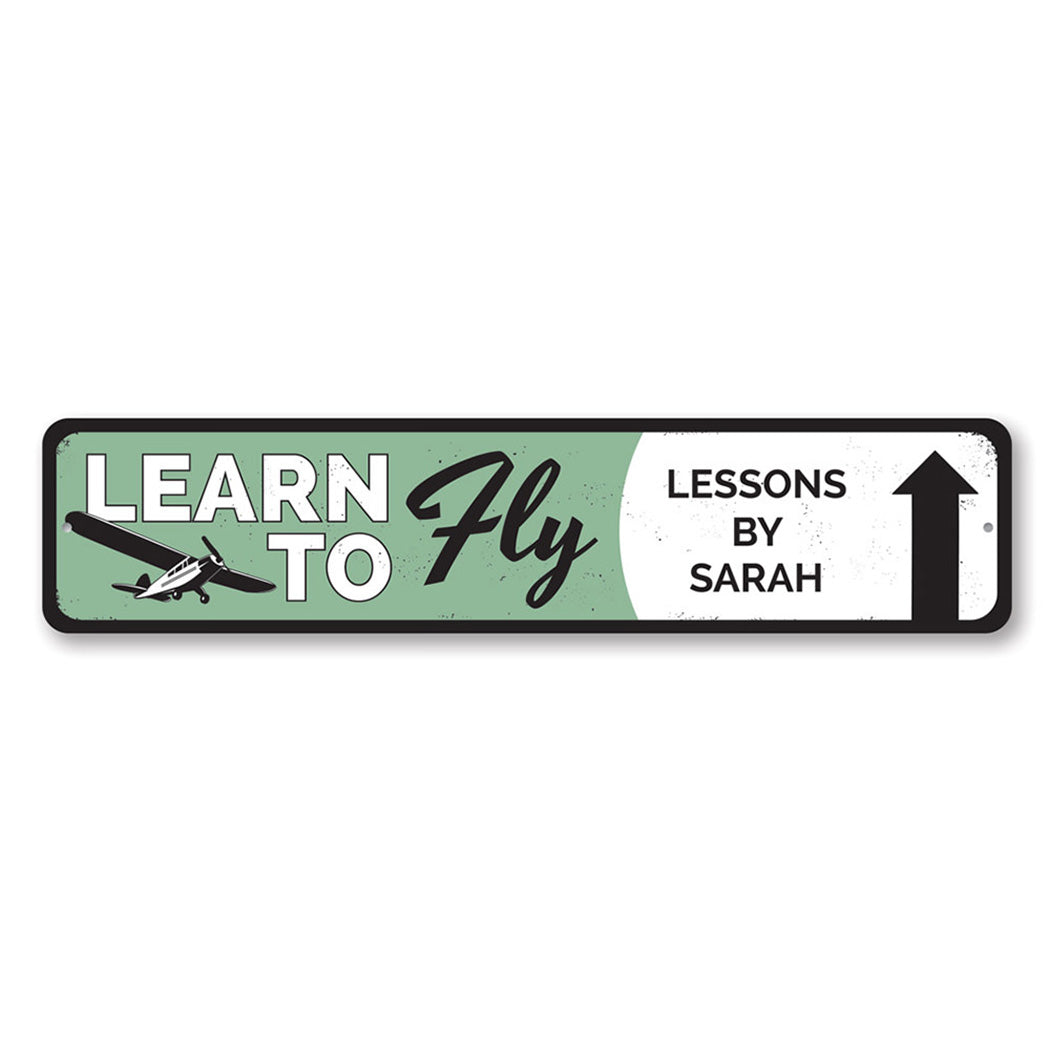 Learn To Fly Arrow Sign – Lizton Sign Shop Wholesale