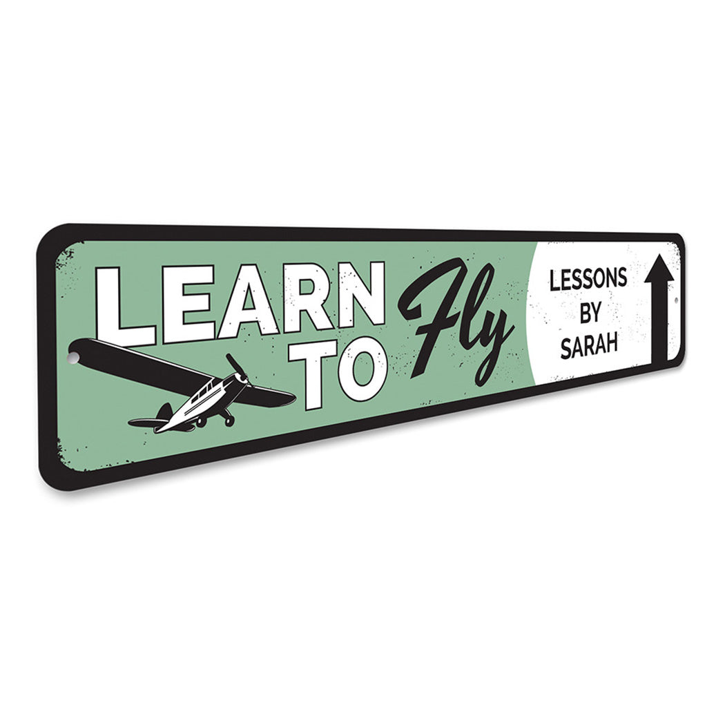 Learn To Fly Arrow Sign