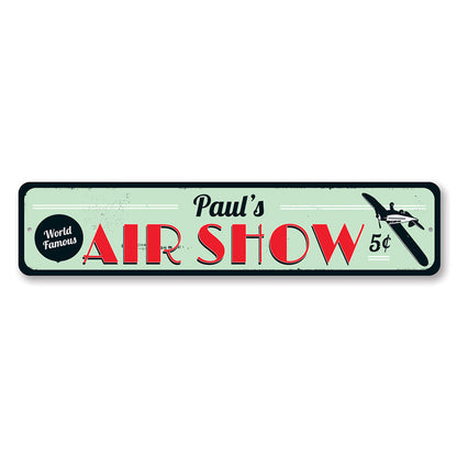 Air Show Metal Sign