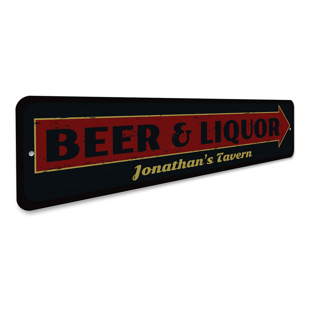 Beer & Liquor Sign