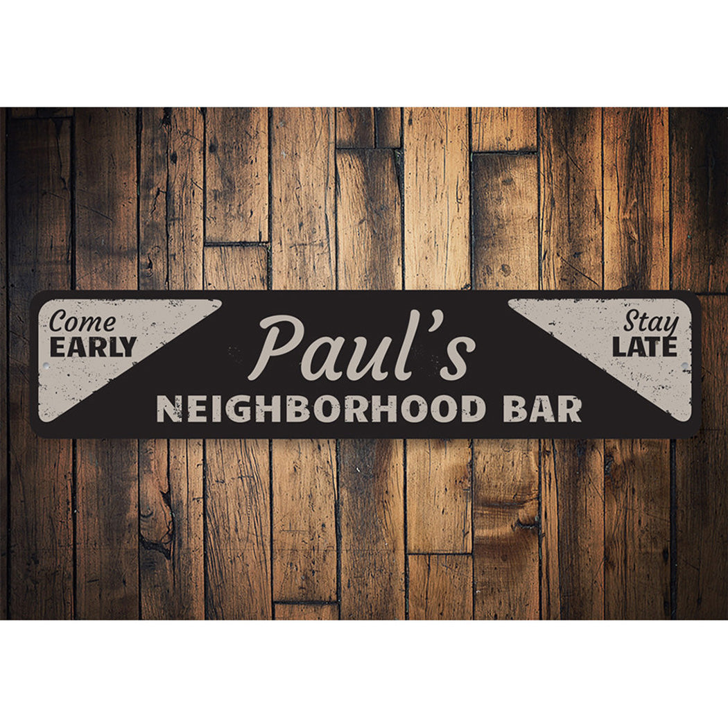 Neighborhood Bar Sign