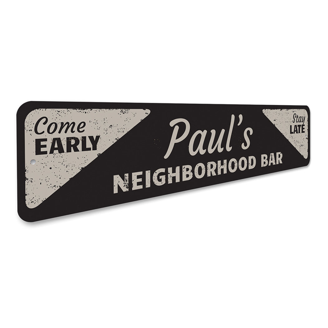 Neighborhood Bar Sign