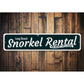Snorkel Rental Sign