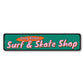 Surf and Skate Shop Metal Sign