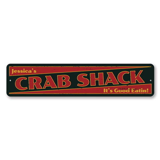 Crab Shack Metal Sign