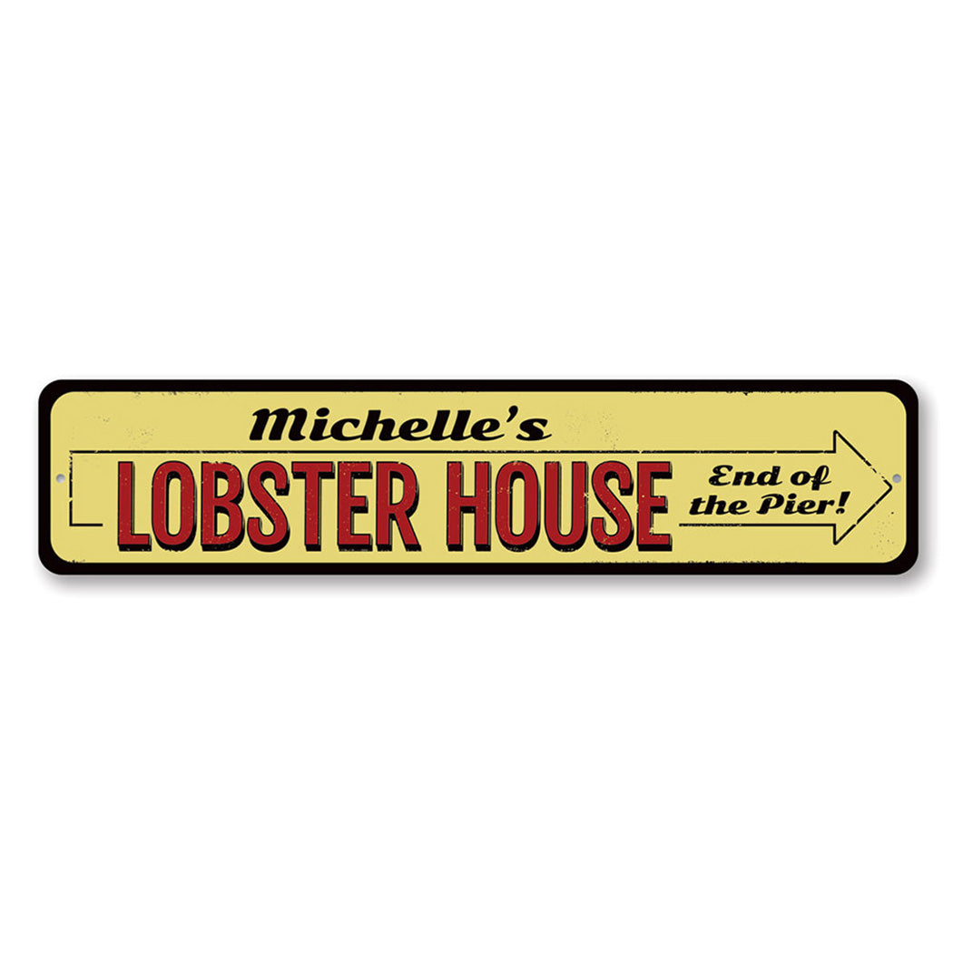 Lobster House Metal Sign
