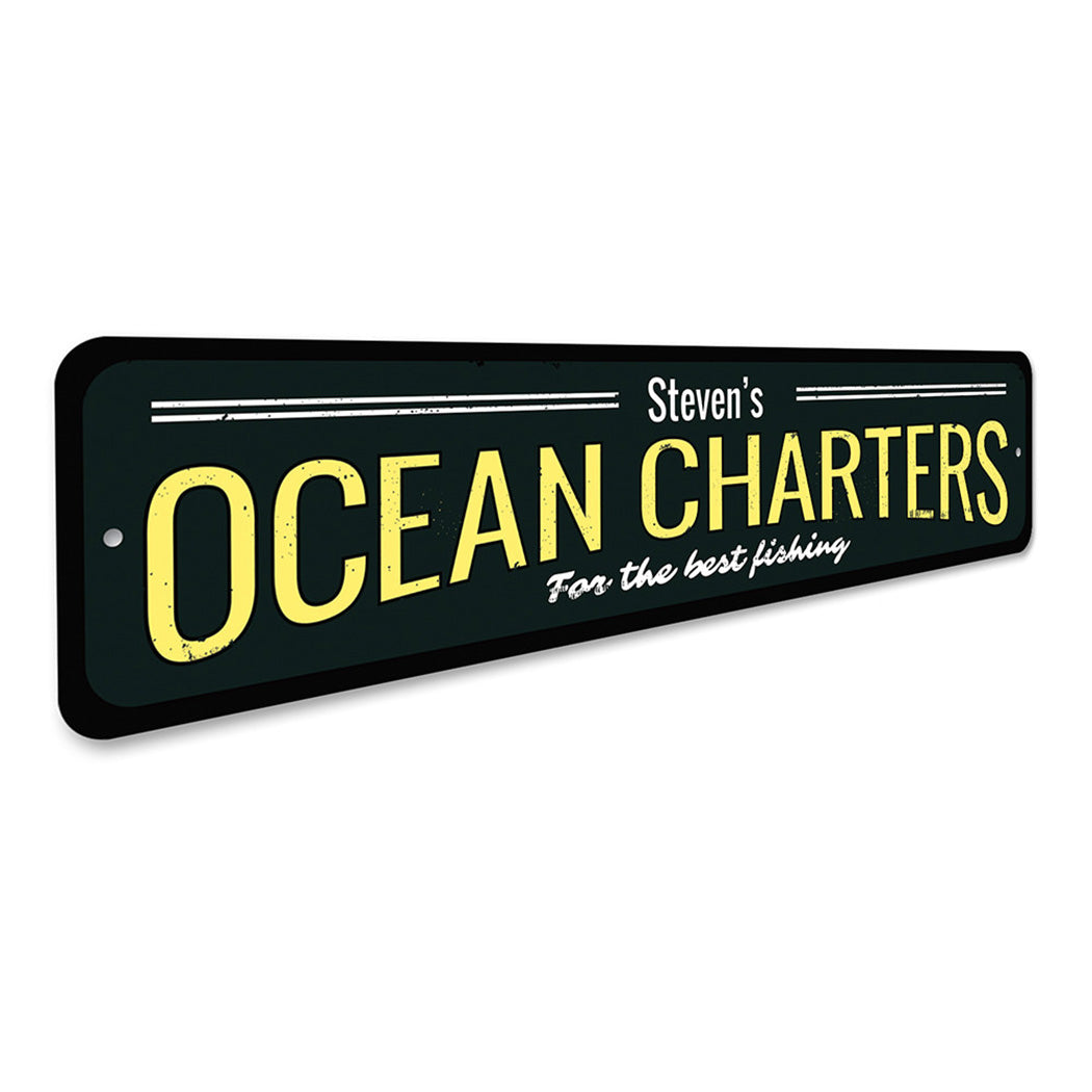 Ocean Charters Sign