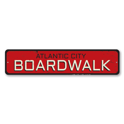 Boardwalk Location Metal Sign