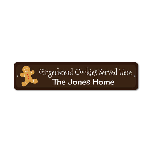 Gingerbread Cookies Metal Sign