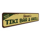 Tiki Bar & Grill Sign