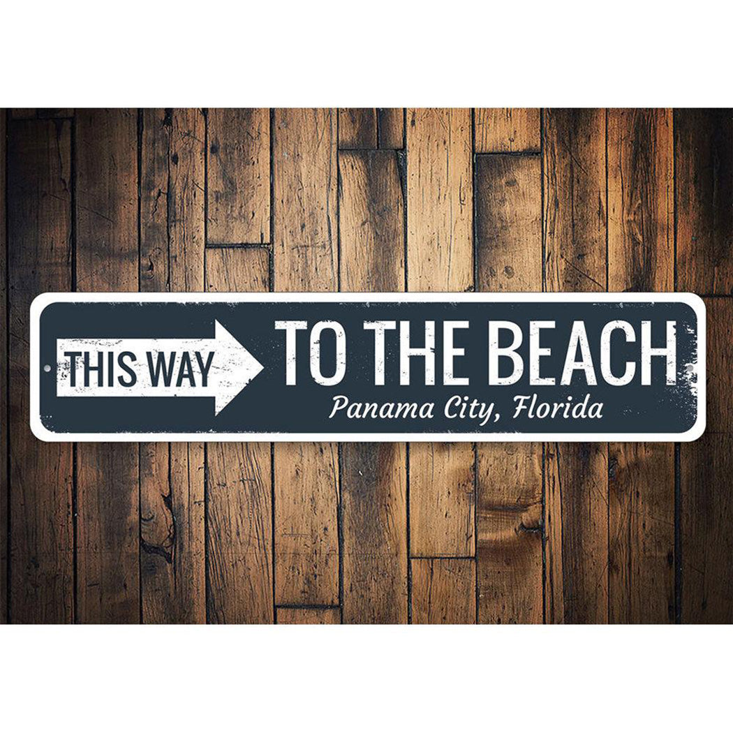 Beach Directional Sign